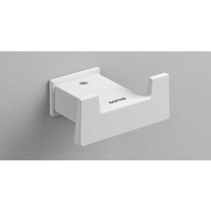 Крючок для полотенца двойной, белый матовый, S-CUBE, 176359